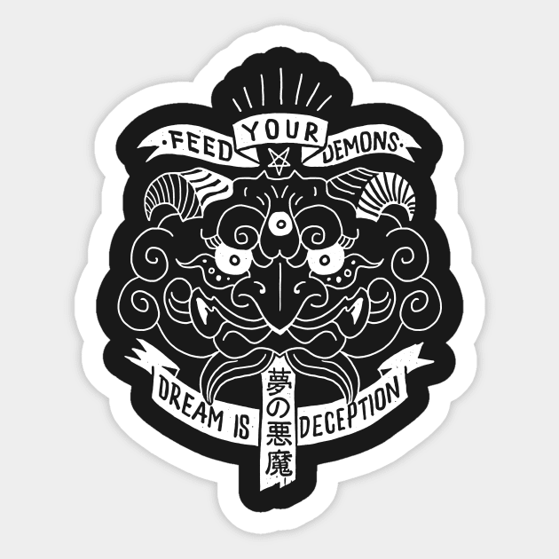 Feed Your Demons - Dream Sticker by Krobilad